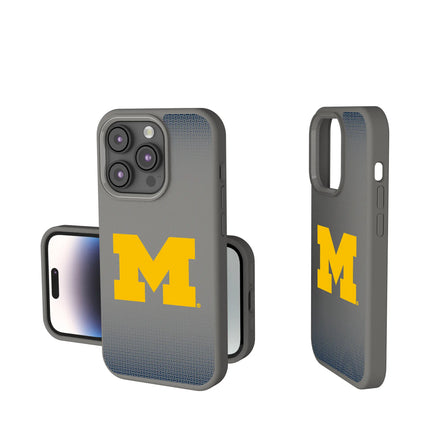 University of Michigan Wolverines Linen Soft Touch Phone Case for Apple iPhone