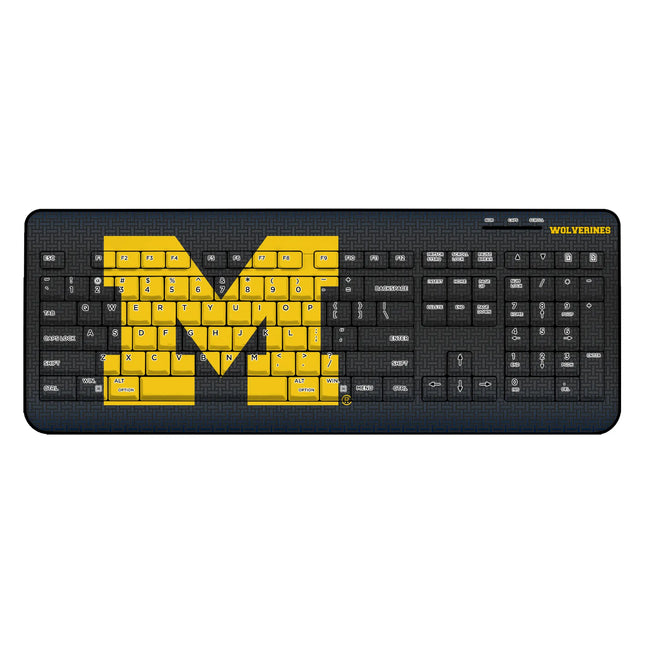 University of Michigan Wolverines Linen Wireless USB Keyboard