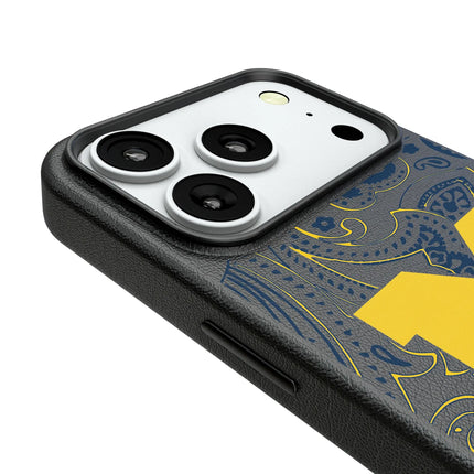 University of Michigan Wolverines Paisley MagSafe Compatible Phone Case for Apple iPhone