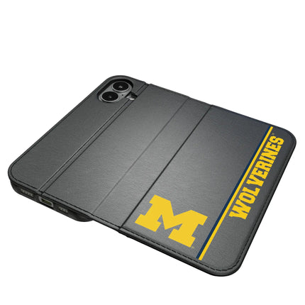 University of Michigan Wolverines Sidebar Folio 2.0 Case for Apple iPhone