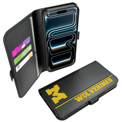 University of Michigan Wolverines Sidebar Folio 2.0 Case for Apple iPhone