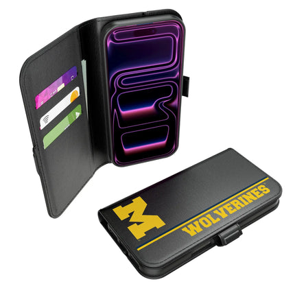 University of Michigan Wolverines Sidebar Folio 2.0 Case for Apple iPhone
