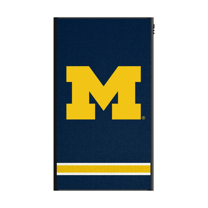 University of Michigan Wolverines Stripe 5000mAh Flat Powerbank