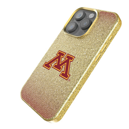 University of Minnesota Golden Gophers Linen Bling Phone Case for Apple iPhone