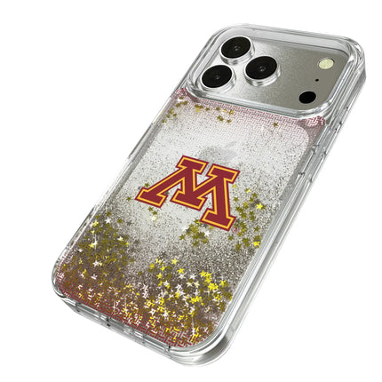University of Minnesota Golden Gophers Linen Glitter Phone Case for Apple iPhone