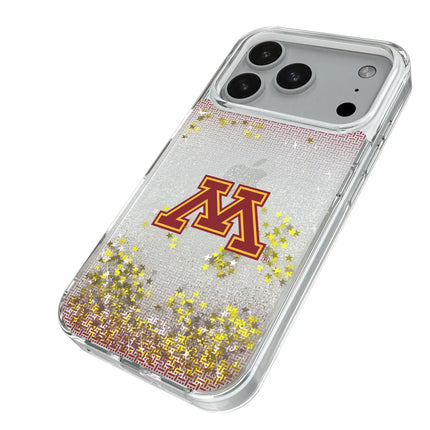 University of Minnesota Golden Gophers Linen Glitter Phone Case for Apple iPhone