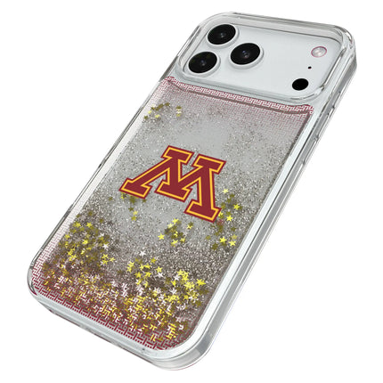 University of Minnesota Golden Gophers Linen Glitter Phone Case for Apple iPhone