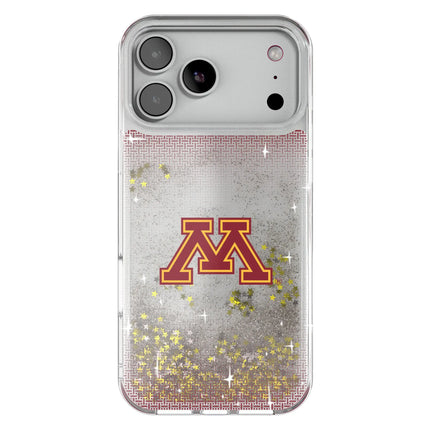 University of Minnesota Golden Gophers Linen Glitter Phone Case for Apple iPhone