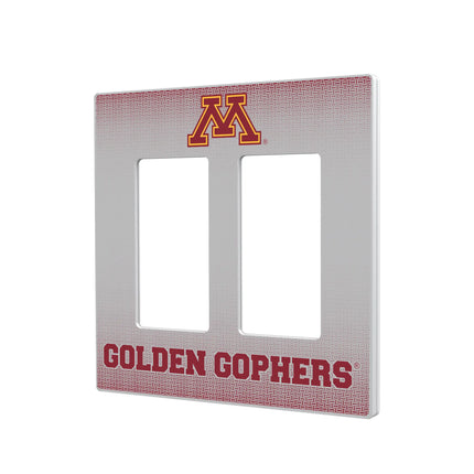 University of Minnesota Golden Gophers Linen Hidden-Screw Light Switch Plate