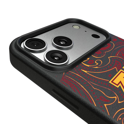 University of Minnesota Golden Gophers Paisley MagSafe Compatible Phone Case for Apple iPhone