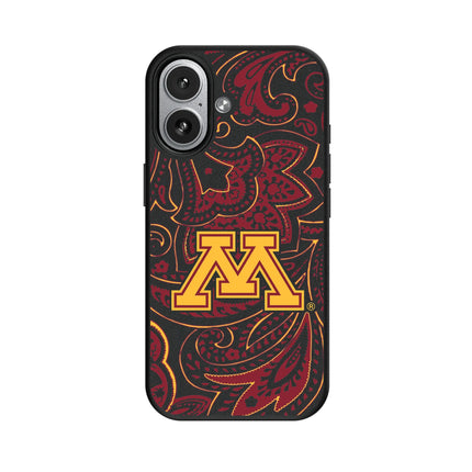 University of Minnesota Golden Gophers Paisley MagSafe Compatible Phone Case for Apple iPhone