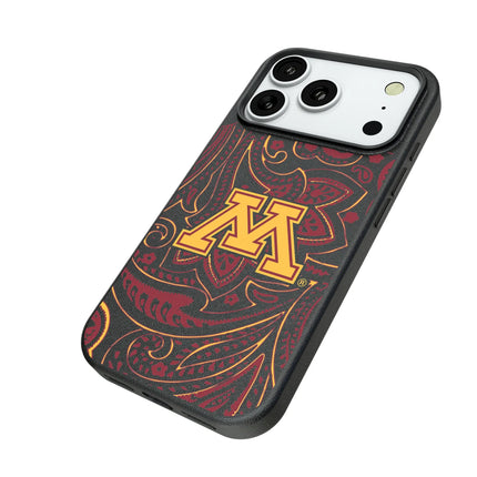 University of Minnesota Golden Gophers Paisley MagSafe Compatible Phone Case for Apple iPhone