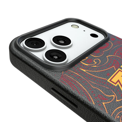 University of Minnesota Golden Gophers Paisley MagSafe Compatible Phone Case for Apple iPhone