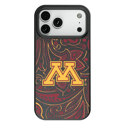 University of Minnesota Golden Gophers Paisley MagSafe Compatible Phone Case for Apple iPhone