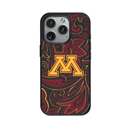University of Minnesota Golden Gophers Paisley MagSafe Compatible Phone Case for Apple iPhone