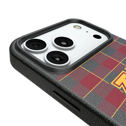 University of Minnesota Golden Gophers Plaid MagSafe Compatible Phone Case for Apple iPhone