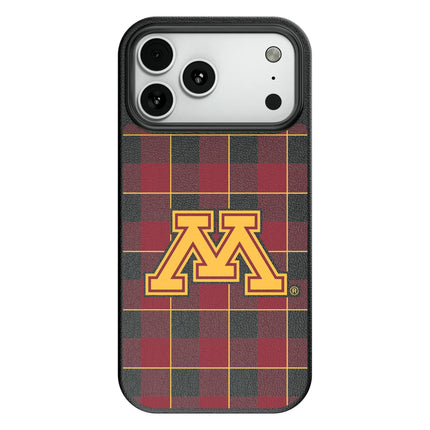 University of Minnesota Golden Gophers Plaid MagSafe Compatible Phone Case for Apple iPhone