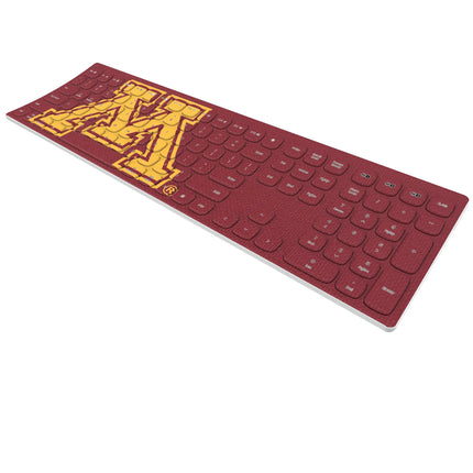 University of Minnesota Golden Gophers Solid Curved Wireless Keyboard