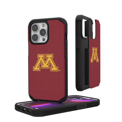 University of Minnesota Golden Gophers Solid Rugged Phone Case for Apple iPhone