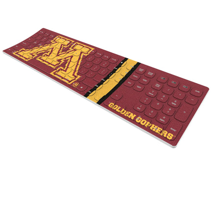 University of Minnesota Golden Gophers Stripe Curved Wireless Keyboard