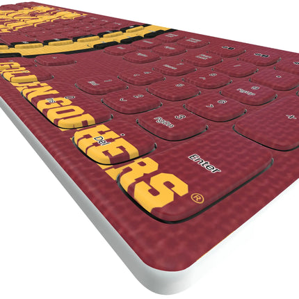University of Minnesota Golden Gophers Stripe Curved Wireless Keyboard