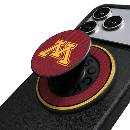 University of Minnesota Golden Gophers Stripe PopSockets Magnetic Phone Grip and Stand
