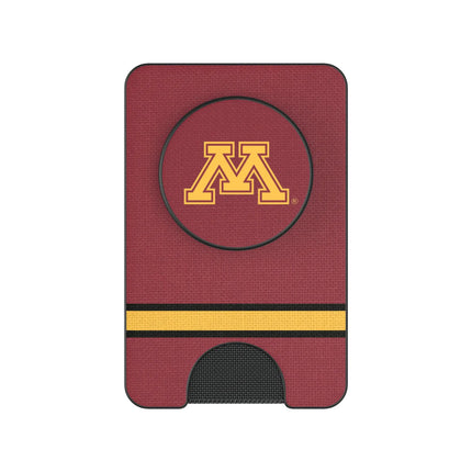 University of Minnesota Golden Gophers Stripe PopSockets MagSafe-Compatible PopWallet+