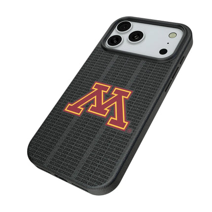 University of Minnesota Golden Gophers Text Backdrop MagSafe Compatible Phone Case for Apple iPhone