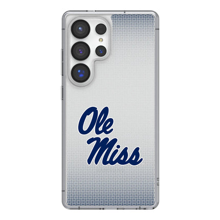 University of Mississippi Rebels Linen Clear Phone Case for Samsung Galaxy