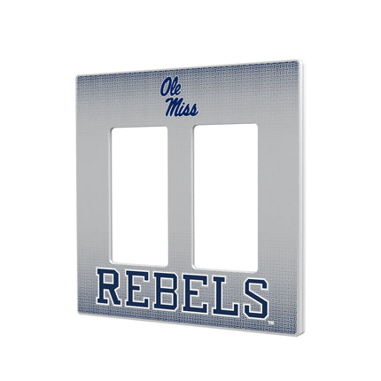 University of Mississippi Rebels Linen Hidden-Screw Light Switch Plate