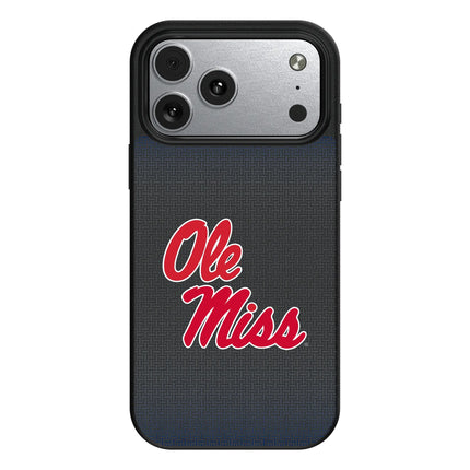 University of Mississippi Rebels Linen MagSafe Compatible Phone Case for Apple iPhone