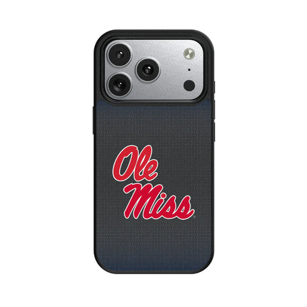 University of Mississippi Rebels Linen MagSafe Compatible Phone Case for Apple iPhone