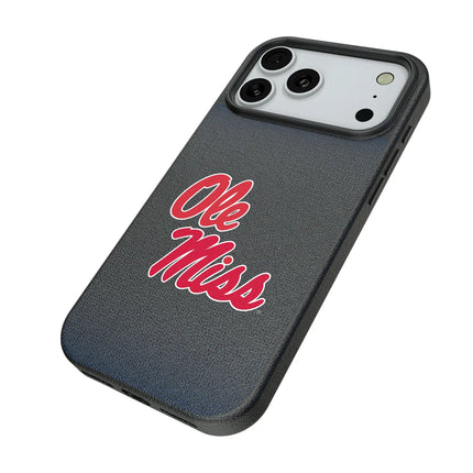 University of Mississippi Rebels Linen MagSafe Compatible Phone Case for Apple iPhone