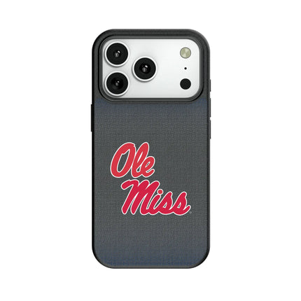 University of Mississippi Rebels Linen MagSafe Compatible Phone Case for Apple iPhone