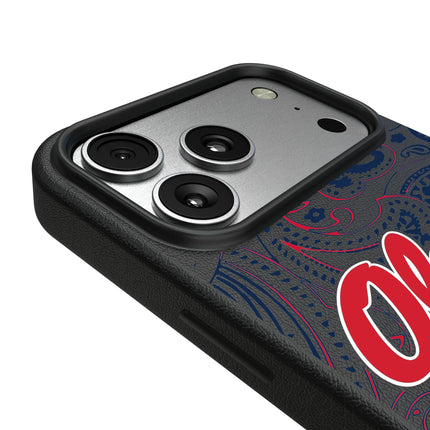 University of Mississippi Rebels Paisley MagSafe Compatible Phone Case for Apple iPhone