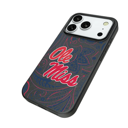 University of Mississippi Rebels Paisley MagSafe Compatible Phone Case for Apple iPhone