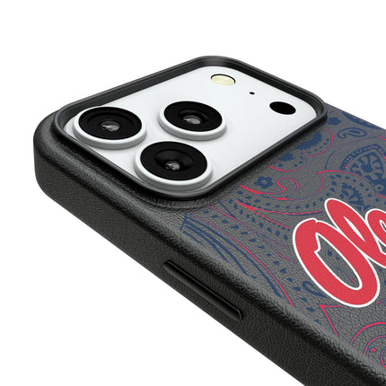 University of Mississippi Rebels Paisley MagSafe Compatible Phone Case for Apple iPhone