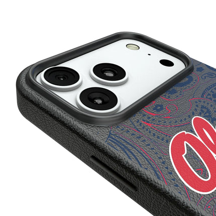 University of Mississippi Rebels Paisley MagSafe Compatible Phone Case for Apple iPhone