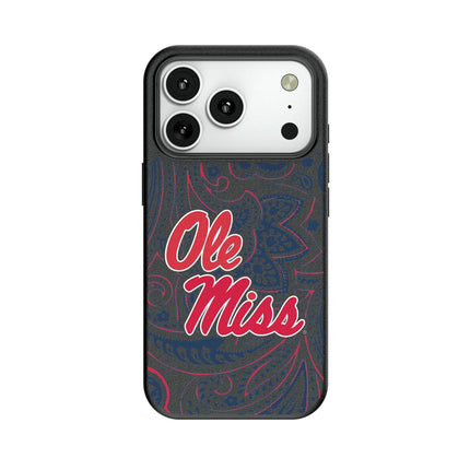 University of Mississippi Rebels Paisley MagSafe Compatible Phone Case for Apple iPhone