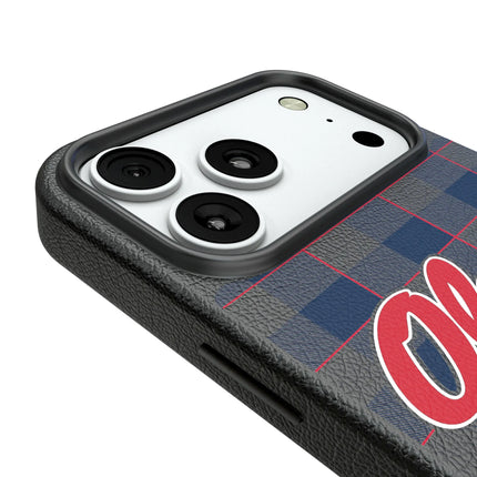 University of Mississippi Rebels Plaid MagSafe Compatible Phone Case for Apple iPhone
