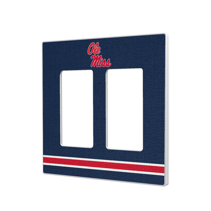 University of Mississippi Rebels Stripe Hidden-Screw Light Switch Plate