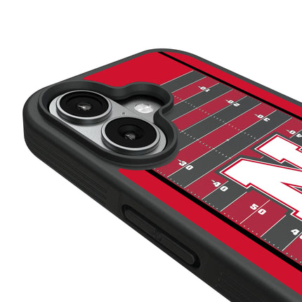 University of Nebraska Huskers Block N Field Bump Phone Case for Apple iPhone