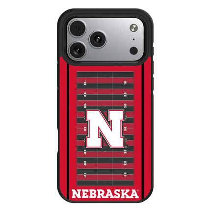 University of Nebraska Huskers Block N Field Bump Phone Case for Apple iPhone
