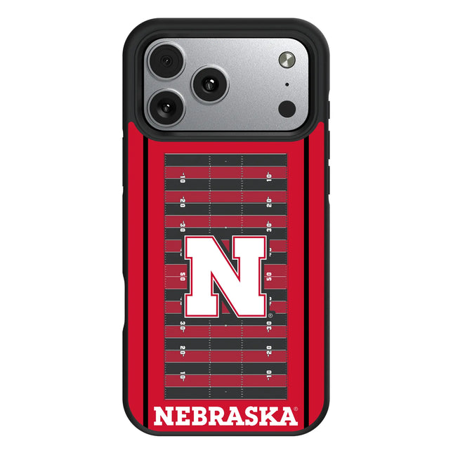 University of Nebraska Huskers Block N Field Bump Phone Case for Apple iPhone