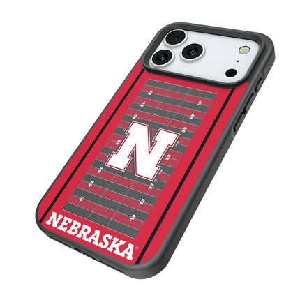 University of Nebraska Huskers Block N Field Bump Phone Case for Apple iPhone