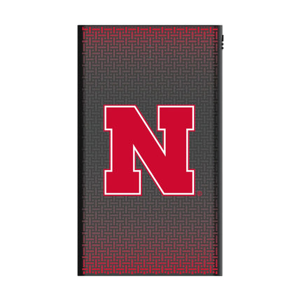 University of Nebraska Huskers Block N Linen 5000mAh Flat Powerbank