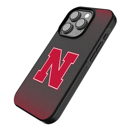 University of Nebraska Huskers Block N Linen Bump Phone Case for Apple iPhone