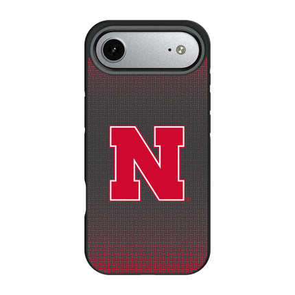 University of Nebraska Huskers Block N Linen Bump Phone Case for Apple iPhone