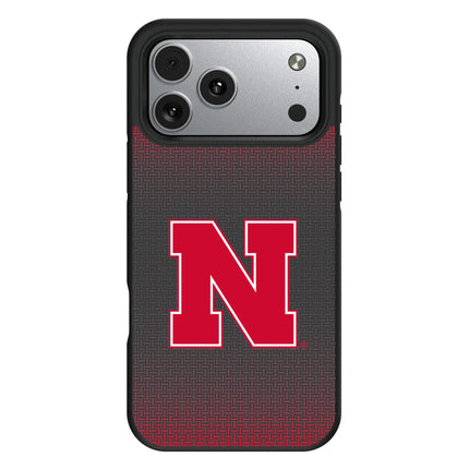 University of Nebraska Huskers Block N Linen Bump Phone Case for Apple iPhone