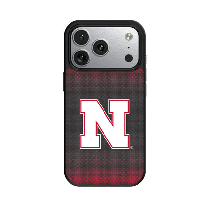University of Nebraska Huskers Block N Linen MagSafe Compatible Phone Case for Apple iPhone